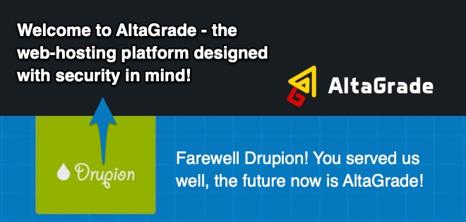 Finalizing migration from Drupion to AltaGrade